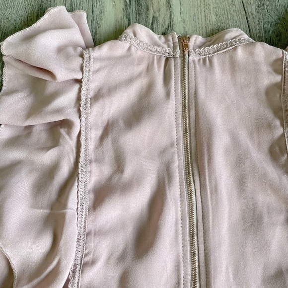 Self Esteem Juniors Pink Sleeveless Top with full back zipper, size large - Picture 8 of 8